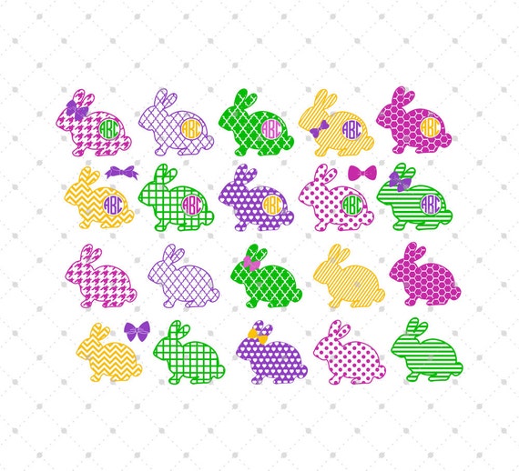 Download Easter Bunny Svg Cut Files Easter Svg Easter Monogram Svg