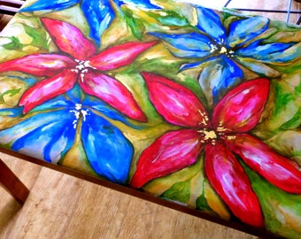 Original piece of hand painted furniture/table
