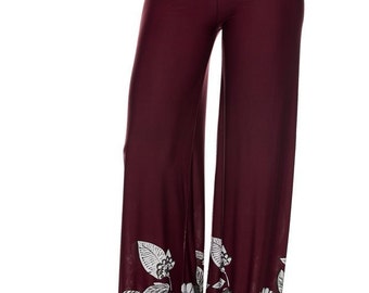 black high waist palazzo pants