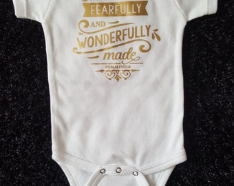 Baby bodysuit with scripture, baby tshirt with bible verse, Christian baby gift, new baby, trendy baby clothes, unisex baby clothes
