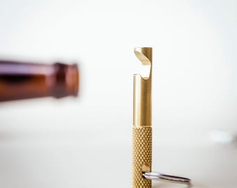 Keychain Bottle Opener - EDC Tool Brass - CNC Keychain Tool