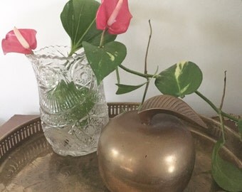 Vintage Brass Apple