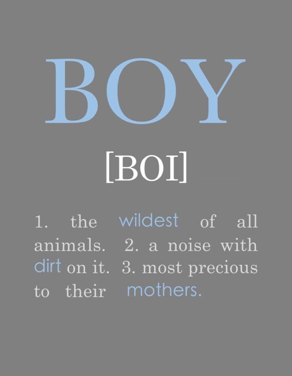 Definition For Boy Instant Download