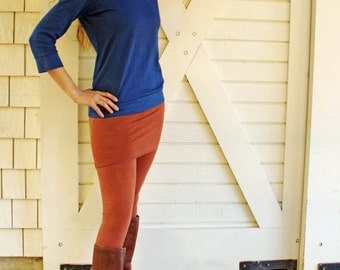 Skirted Leggings. Hemp, Organic Cotton, Lycra