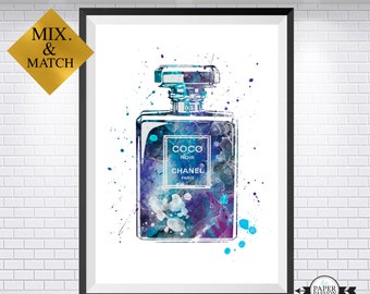 Chanel Perfume print, Chanel, Chanel poster, Chanel print, Chanel Number 5, Chanel home decor, Chanel wall art, Paris wall art