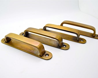 brass drawer handles, vintage drawer pull, cupboard drawer handles. Kitchen handles pulls antique retro Solid Brass ornate.Art deco