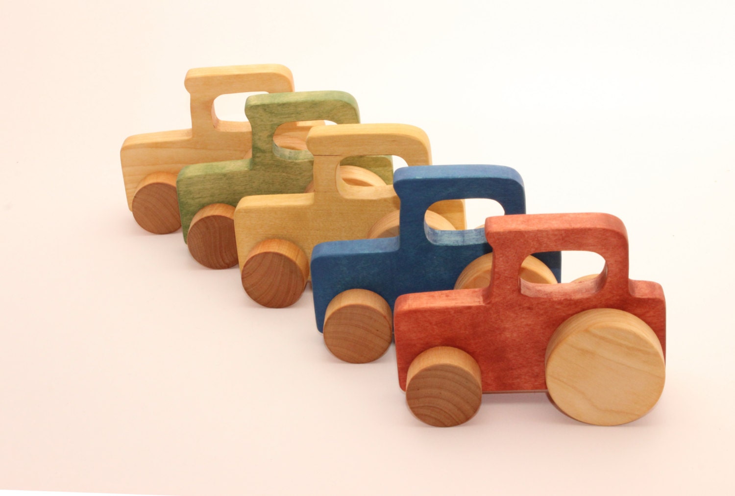 tractor wooden toy