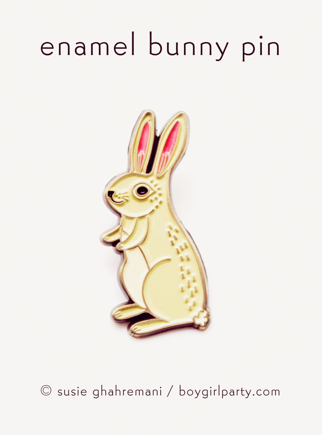 Bunny Pin Rabbit Pin Bunny Enamel Pin Cute Enamel Pin Rabbit