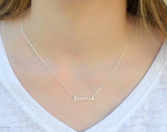 30% OFF* Dainty name necklace - dainty necklace - tiny name necklace - Personalized necklace - Tiny necklace -Baby Necklace -Bridesmaid Gift