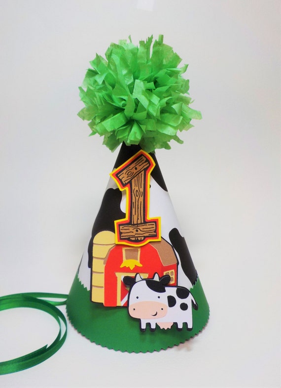 pom pom hat topper Party Print with Pom Topper Green Pom Animal Birthday Hat Barn 1st