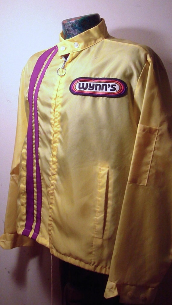 60s/70s WYNNS Drag Racing Jacket Men's Size Large. Great