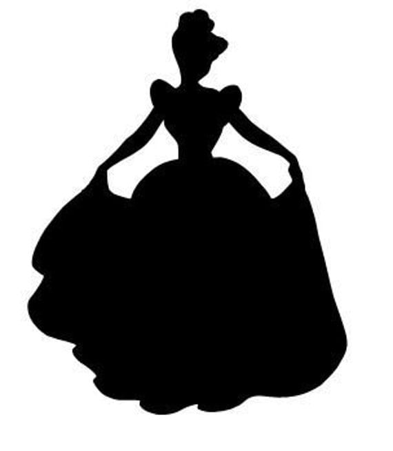 Download Disney Princess CINDERELLA SILHOUETTE Vinyl Decal Sticker Car