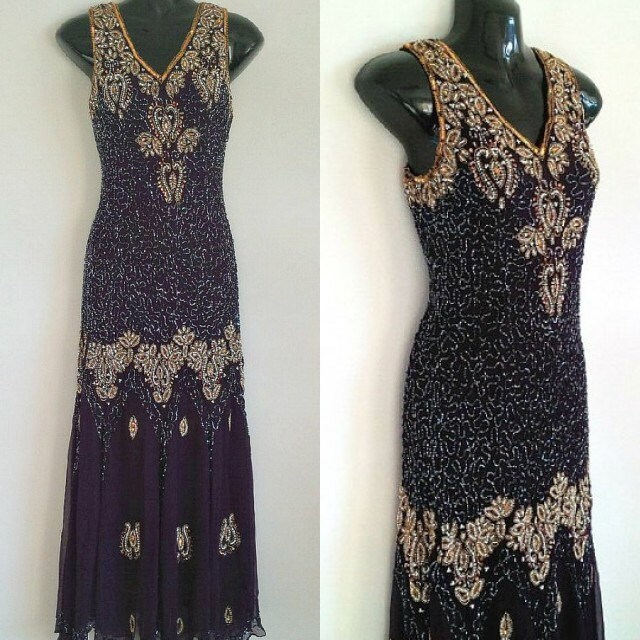Lizy 1920s Great Gatsby Style Dress Beaded Flapper Dress by Jywal