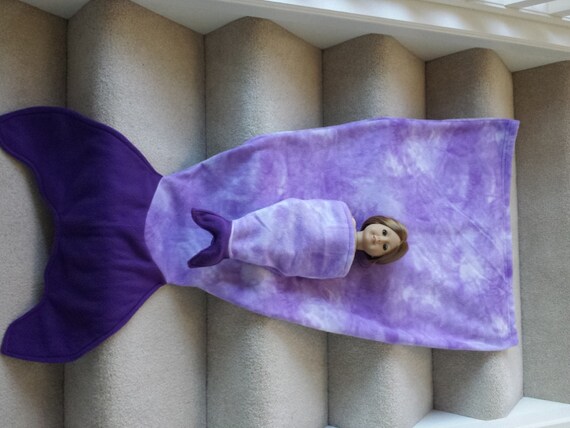 Mermaid Tail Blanket Matching Girl | Mermaid tail blanket ...