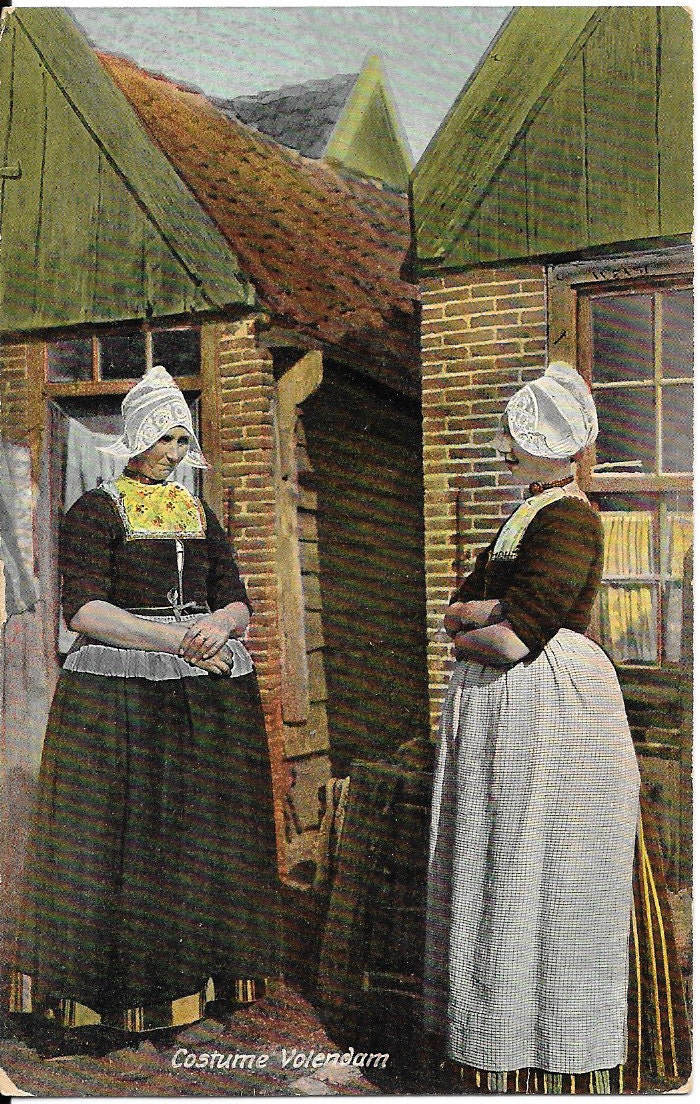 Volendam Women in Traditional Dress Netherlands c.1918