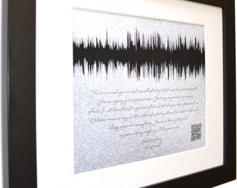Unique song art, custom song like lucky I wont give up lyrics, best gift for music lover dj audio engineer writer singer gift, christmas