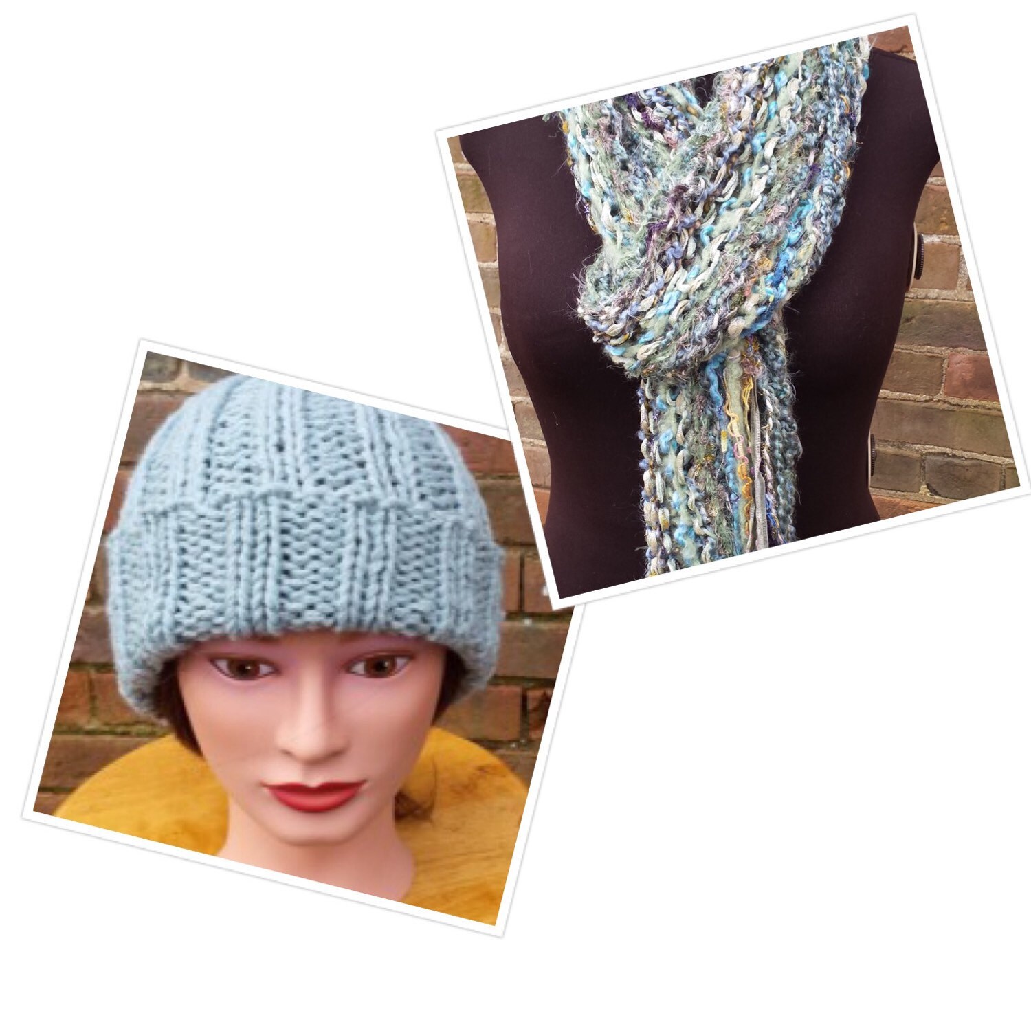 Green Knit Scarf Green Knit Hat Scarf and Hat Gift Set