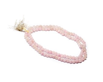Mala Meditation Beads Rose Quartz 108 Mala beads Yoga Jewellery Prayer Beads M5 Buddhist Free UK Delivery + Gift Bag