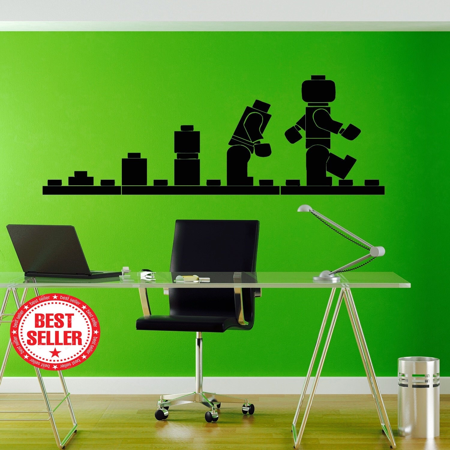 Lego wall sticker Lego decal Lego wall by BeaCreativeDesigner