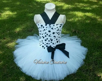101 Dalmatians Inspired Tutu Dress Facebook.com/ValureCouture Pinterest.com/ValureCouture ValureCouture.Etsy.com