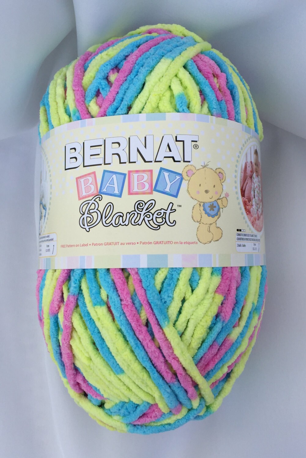 Jelly Beans 04324 Yarn Big 10.5 oz Skein Bernat Baby Blanket