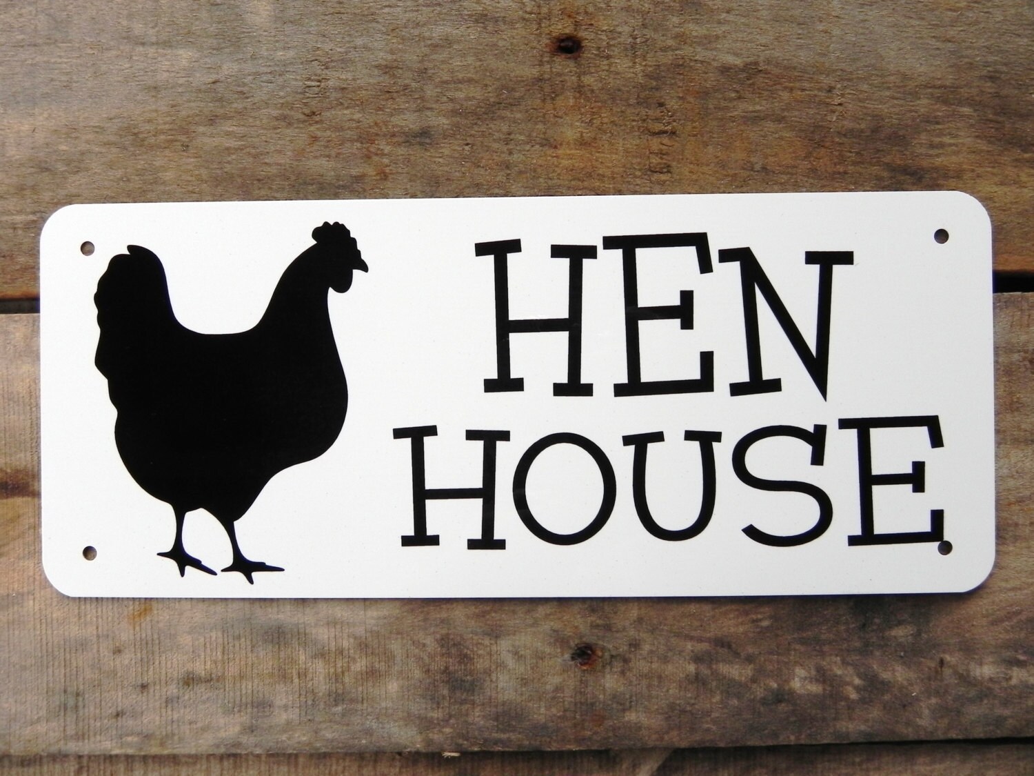 Hen House Sign Aluminum Hen Sign Kitchen Decor Chicken Coop