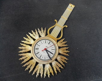 Plastic cool clock, Schatz plastic Clock wall clock, modern wall clock, wall clock, yellow clock, retro clock, wall decor, unique