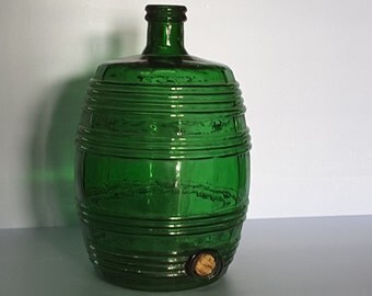 Antique demijohn - special carboy - Antique glass barrels