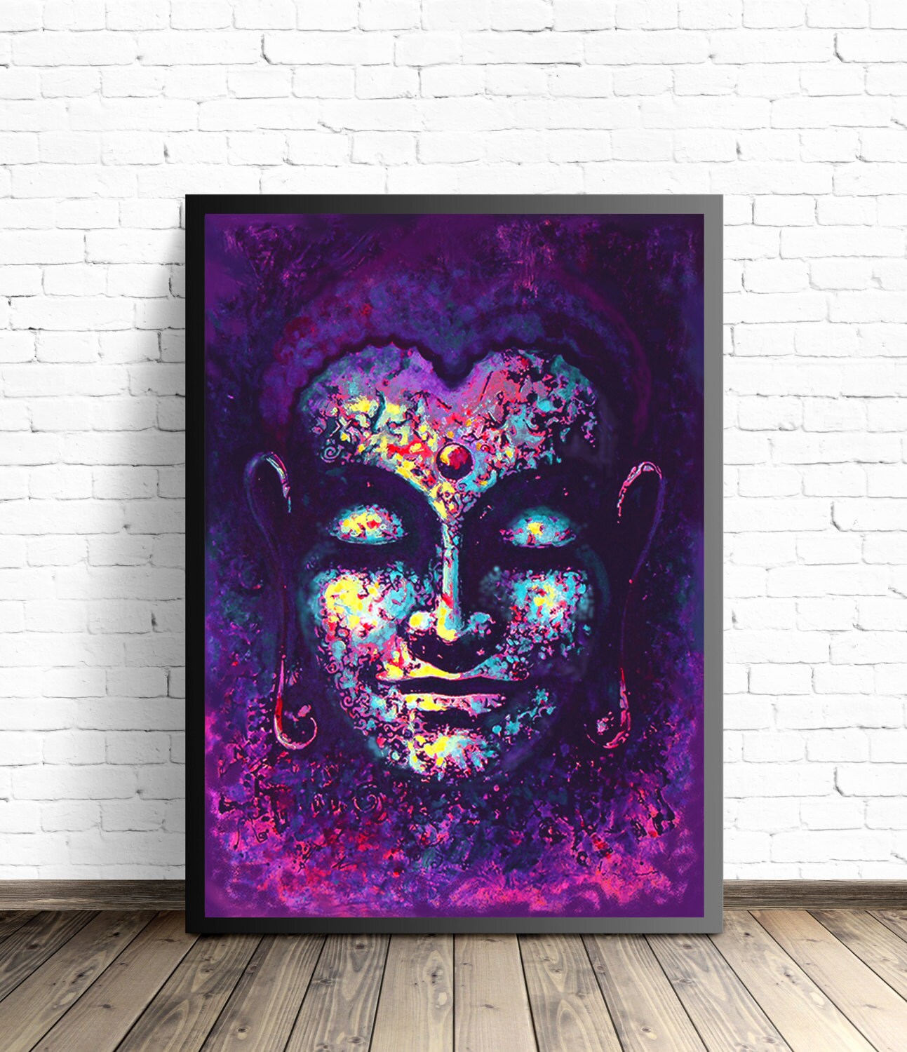 Buddha Poster Meditation Art Yoga Home Decor Buddha Wall