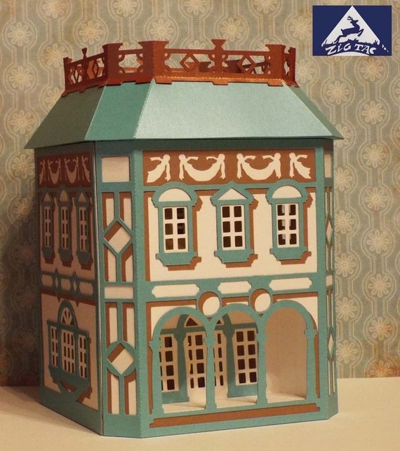 Download 3D svg House lantern renaissance style