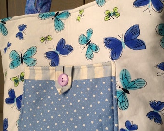 Handmade Eco Friendly Medium Handbag, Handmade Handbag, Cotton Handbag