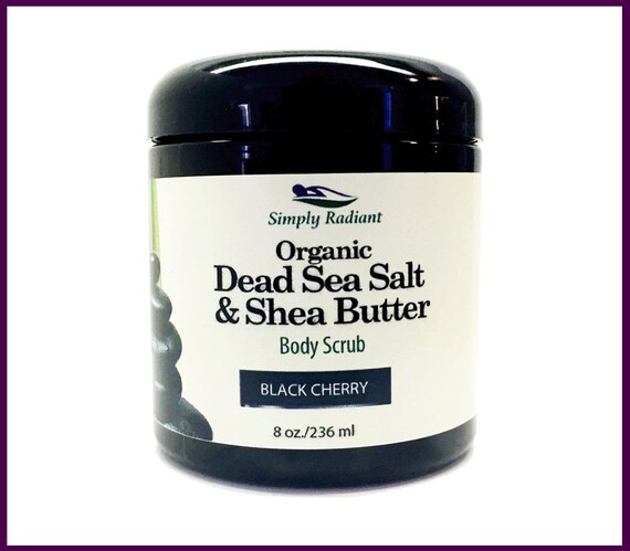 Organic Whipped Dead Sea Salt &amp; Shea Butter Body Scrub