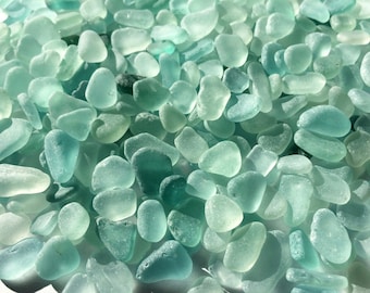 Tiny sea glass blue sea glass bulk blue beach glass bulk wedding memento jewelry making aquarium aqua teal seafoam sea glass small