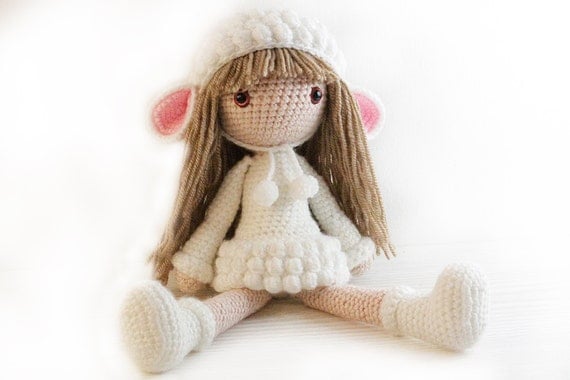 PATTERN : Doll Crochet pattern Amigurumi Doll by Anatillea