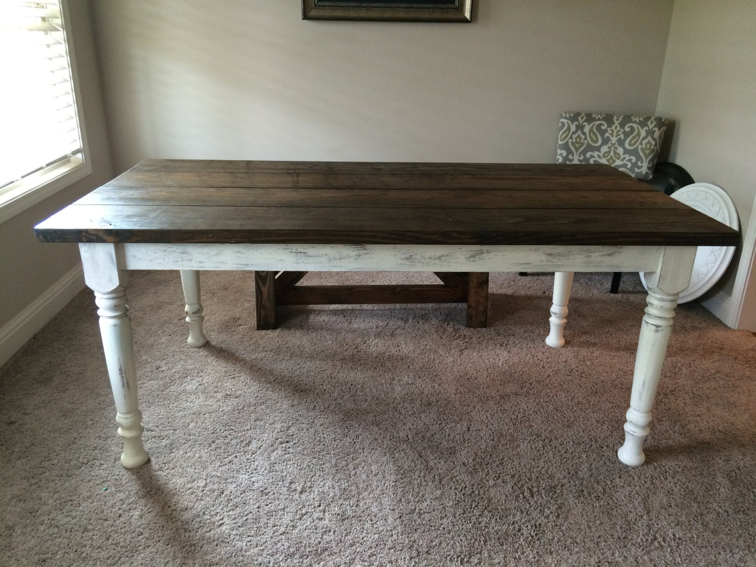  Turned  Leg  Farmhouse  Table  Farm  table  and by 