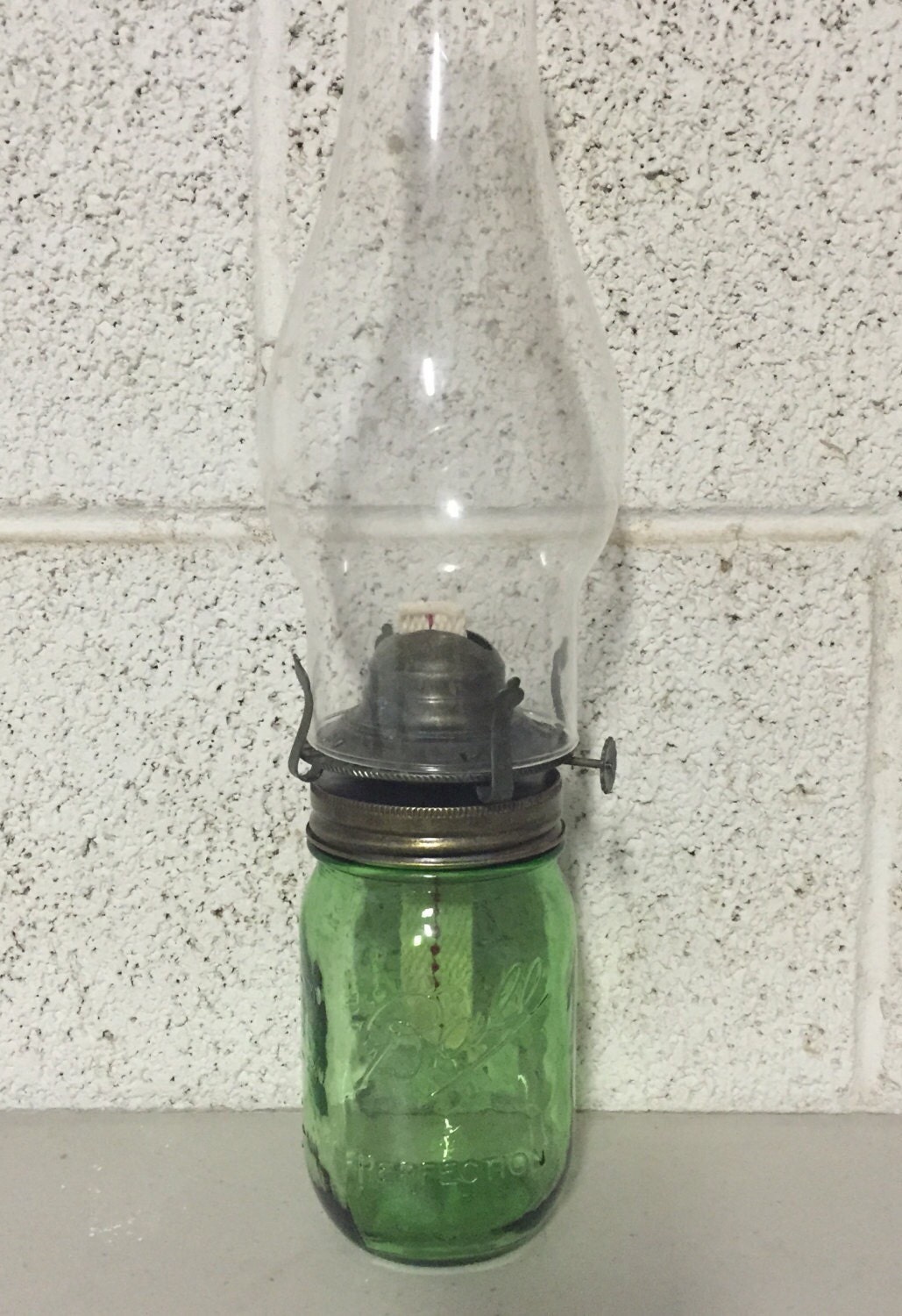 Mason Jar Oil Lamp
