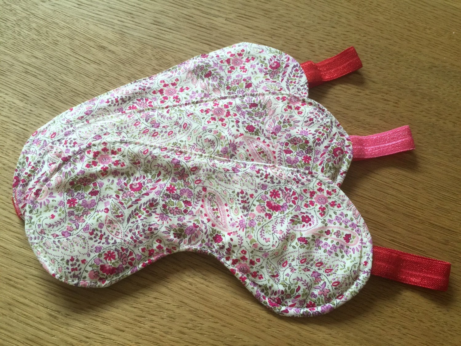 Hand made cotton sleep mask by ScissorSistas on Etsy