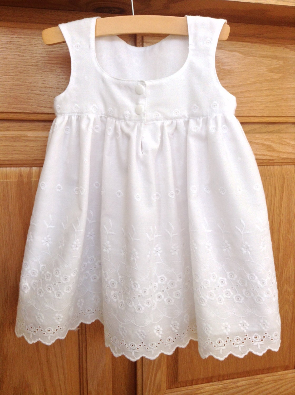 Baby White Dress Baby Cotton Eyelet Dress Baby White Cotton