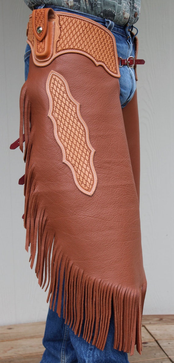 Custom Western Chaps Chinks Leather Working By OffTheGridGoods