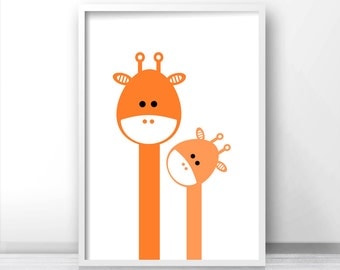 Giraffe Nursery Print, Kids Wall Art Printable, Animal Nursery Print, Kids Print, Printable Kids Gift, Nursery Art Printable, Nursery Decor