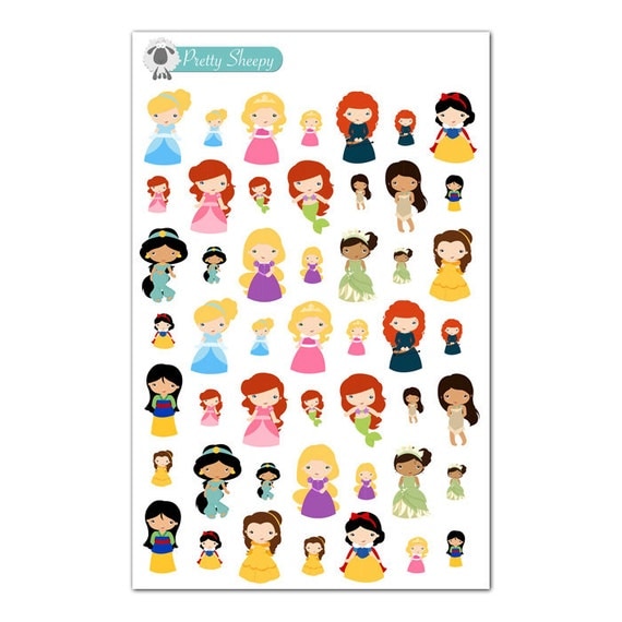 disney princess stickers disney planner stickers