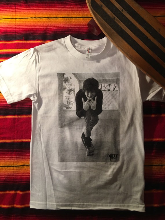 John Lennon Vintage Skateboarding T-Shirt by DirtyMackMfg on Etsy