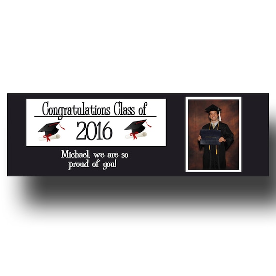 Items similar to High School Graduation Personalized Graduation Banners ...