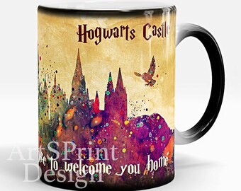 Harry Potter Mug Hogwarts Castle Color Changing Mug Harry Potter Quote White Photo Mug Magical Mug Harry Potter Cup Birthday Christmas Gift
