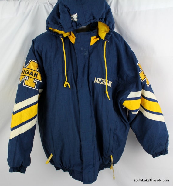 University Of Michigan Wolverines Starter Winter Jacket Adult