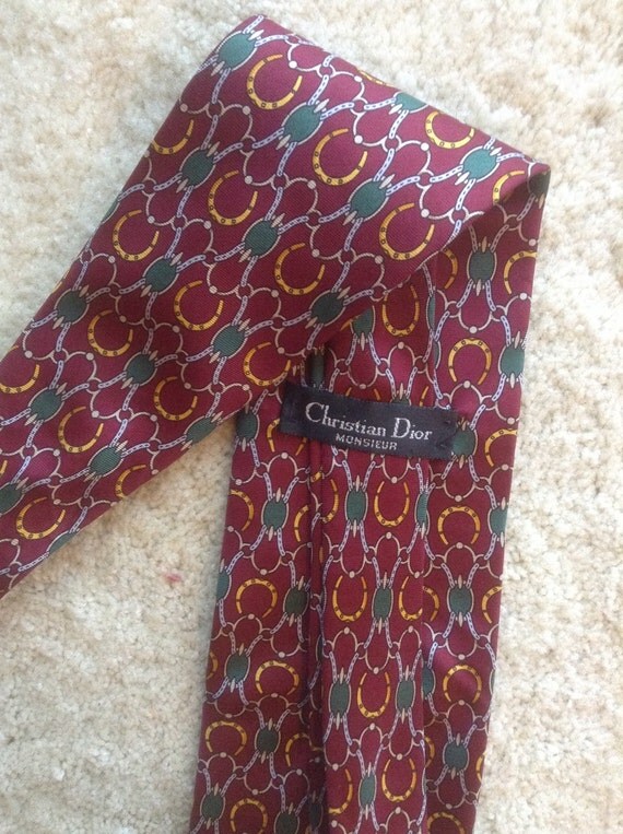 Christian Dior Silk Man Tie / 80s Haute Couture Designer