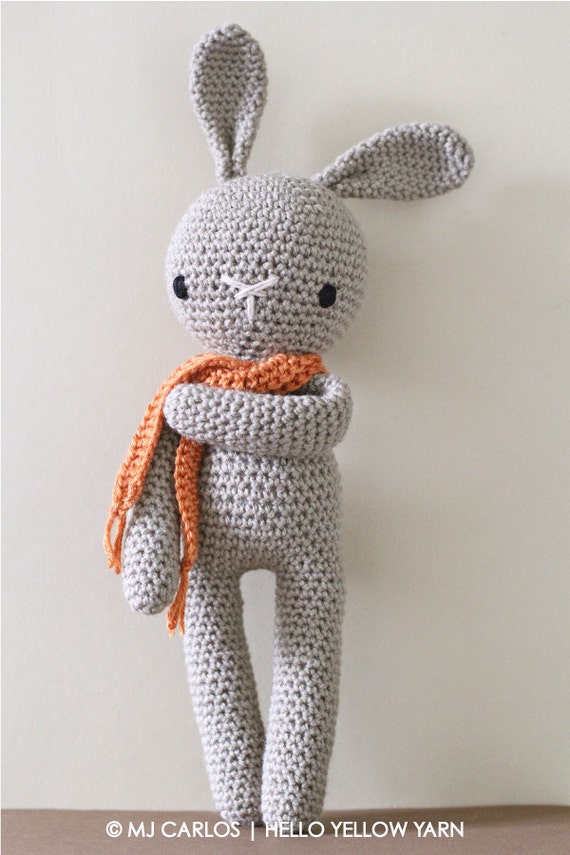 Crochet Amigurumi Cute Bunny PATTERN ONLY, Crochet Stuffed Animal, pdf Bunny Rabbit Pattern from 