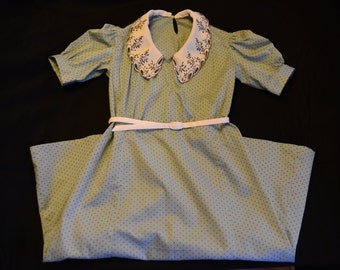 1940s with his Jersey dress