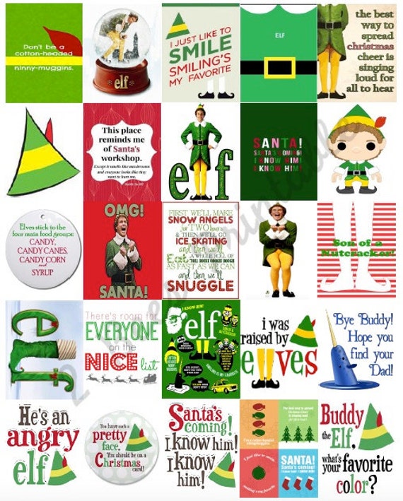 Items Similar To Printable Buddy The Elf Inspired Stickers For Planners