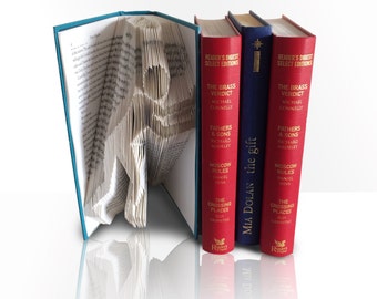 Book Folding Pattern - Bookami® - Push It Book End Pattern - 383 Pages/192 Folds - Plus Free Book Folding Tutorial! Instant Download Pattern